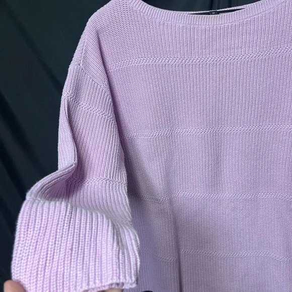 Talbots Plus 100% Pima Cotton Bateau Neck Sweater - Picture 5 of 9